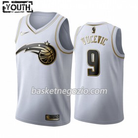 Canotte Bambino Orlando Magic Nikola Vucevic 9 2019-20 Nike Bianco Golden Edition Swingman